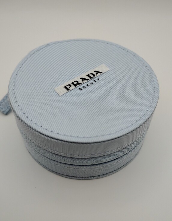 Prada Accessories - Prada Beauty Round Accessory Case In Light Blue- Brand New
